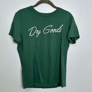 Originality Dry Goods Graphic T-Shirt Green Short Sleeve Crew Neck Large
